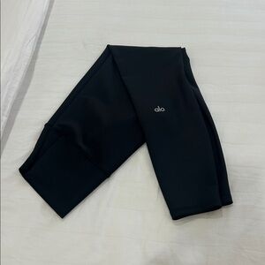 Alo Black Leggings XS - high waist air lift 7/8